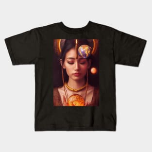 Sorceress Scrying Kids T-Shirt